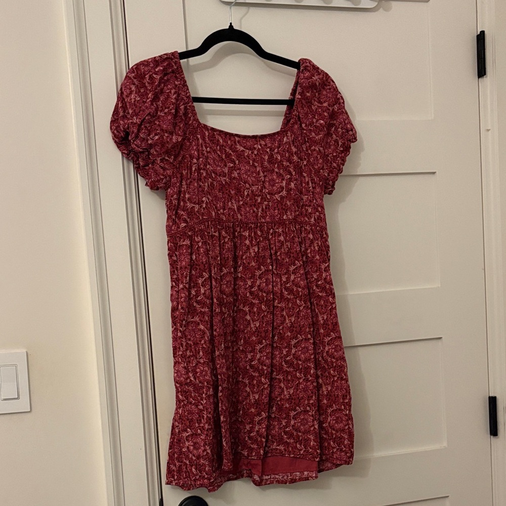American Eagle Outfitters Red Floral Dress